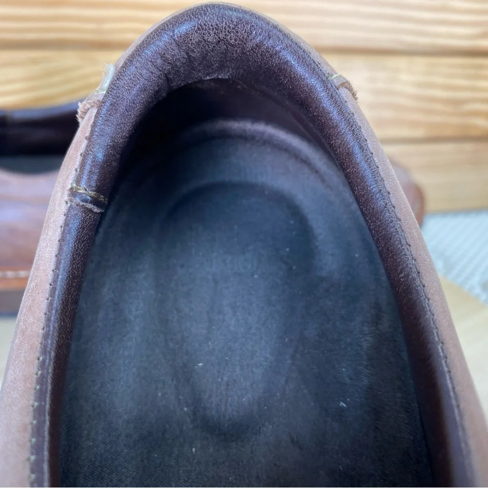 Allen Edmonds Voyager Antique Oxfords Brown Leather Lace Up Shoe Men's 10.5 Wide
